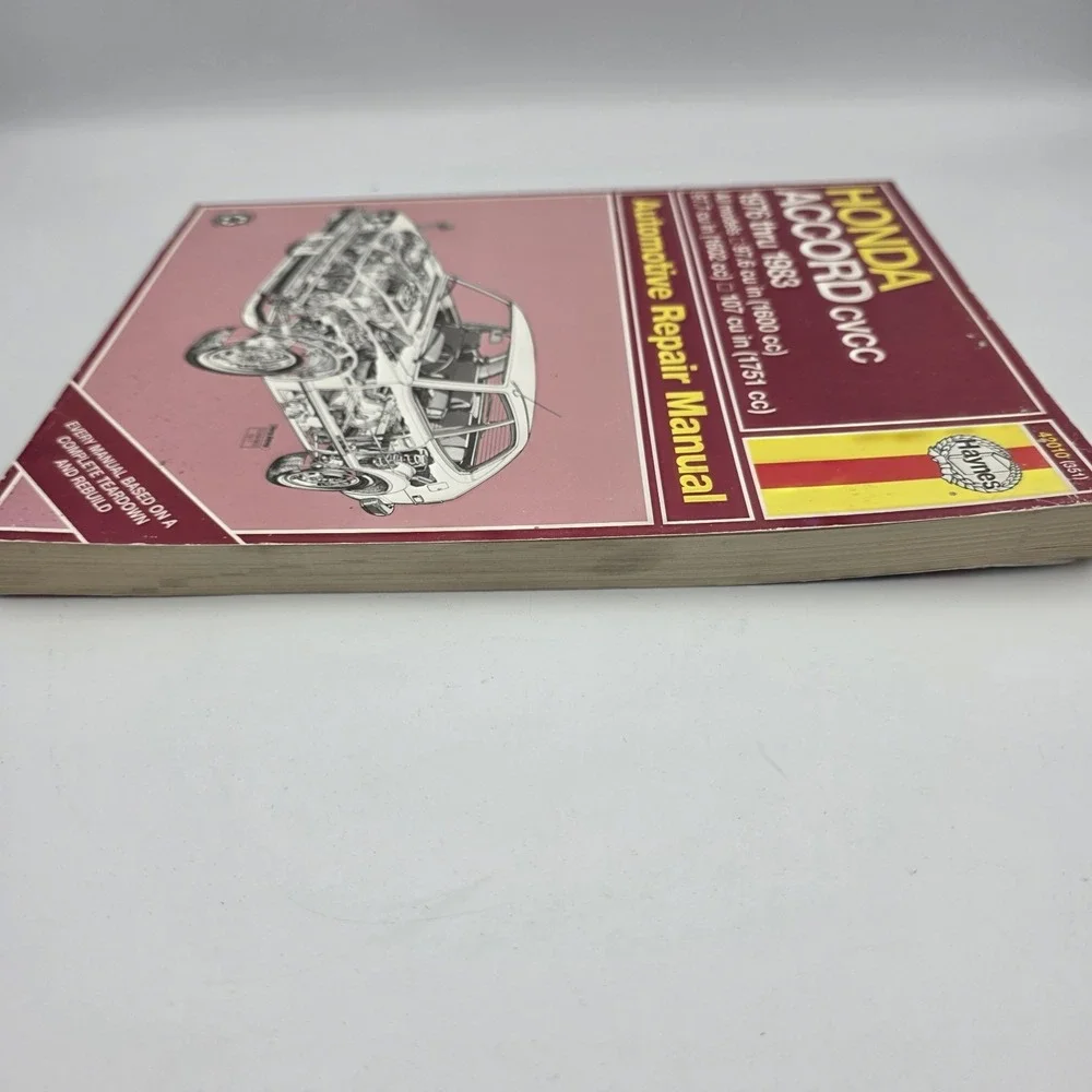 Haynes 42010 (351) Honda Accord CVCC 1976-1983 Automotive Repair Manual Book